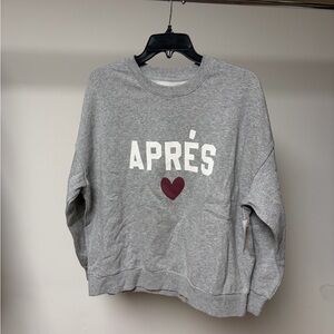 Z supply apres Sunday sweatshirt classic heather grey